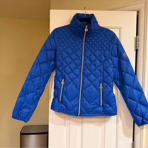 Michael Kors Blue Quilted Jacket
